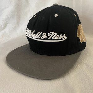 Mitchell and Ness 21th Birthday Black Gray Snap Back Hat Baseball Cap Adult OSFM